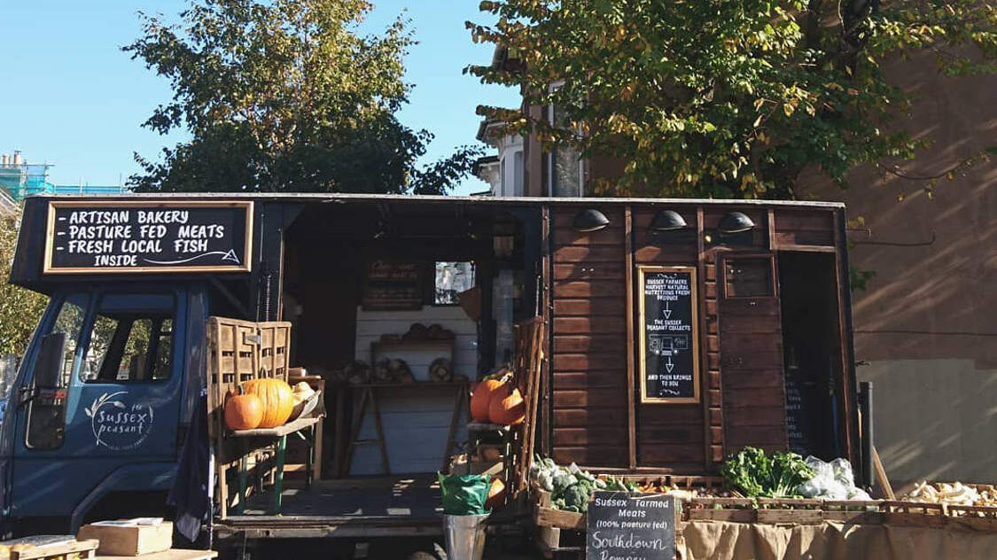 Brighton Sussex Peasant mobile farm shop